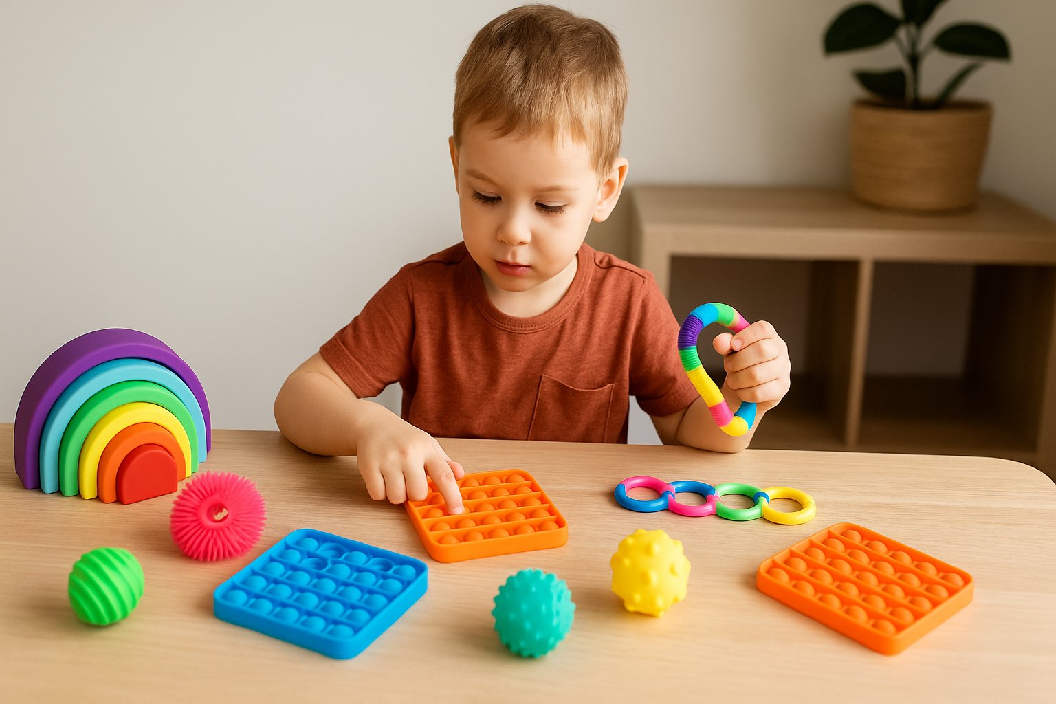 Brinquedos sensoriais para crianÃ§as de 4 anos