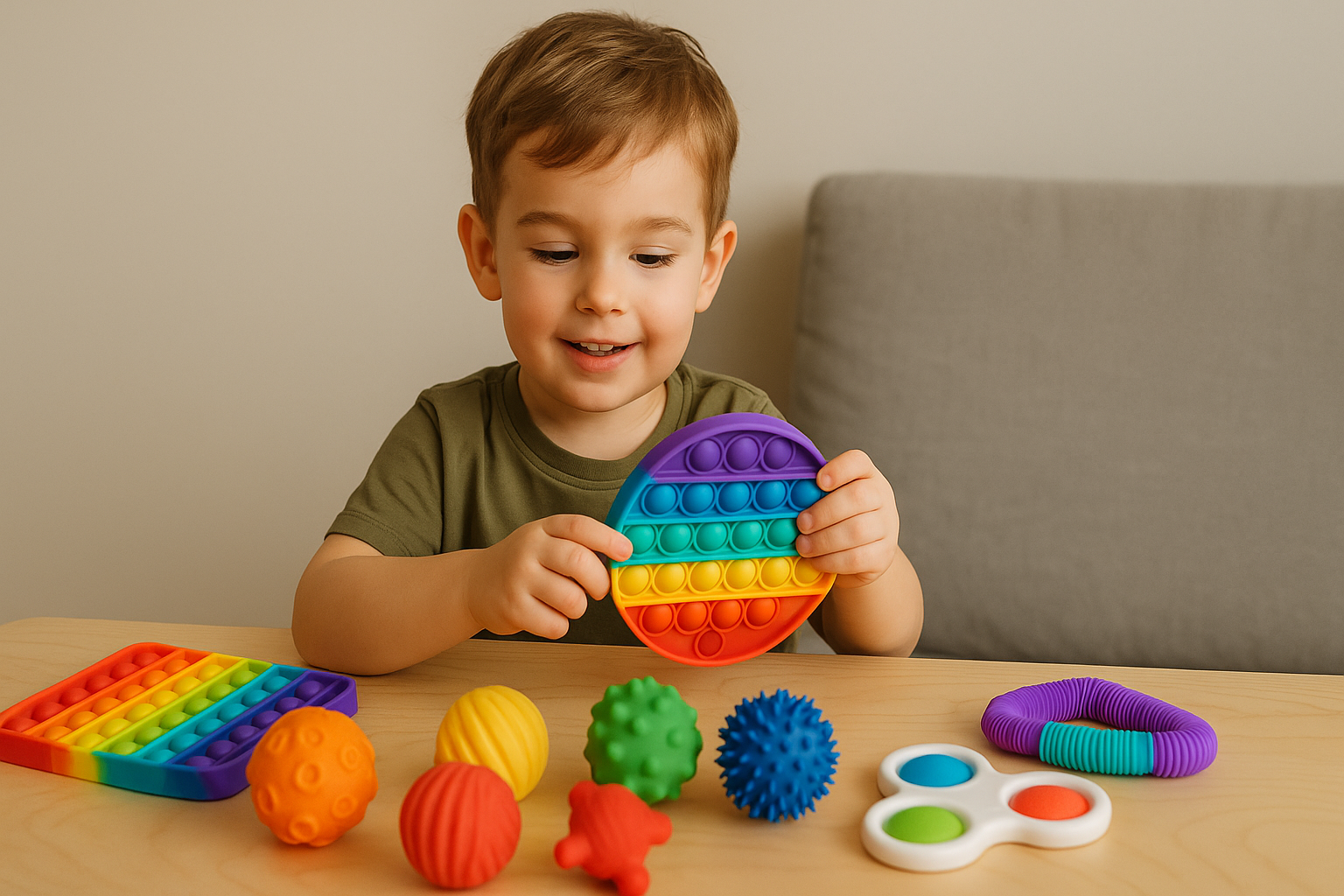 Brinquedos sensoriais para crianÃ§as de 3 anos