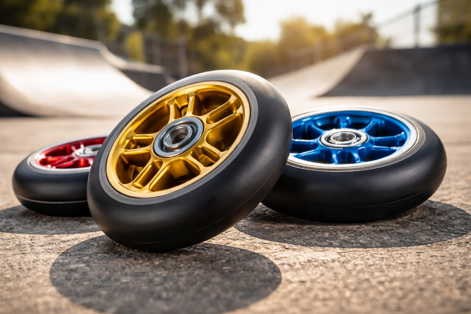 Que rodas escolher para uma trotinete de freestyle