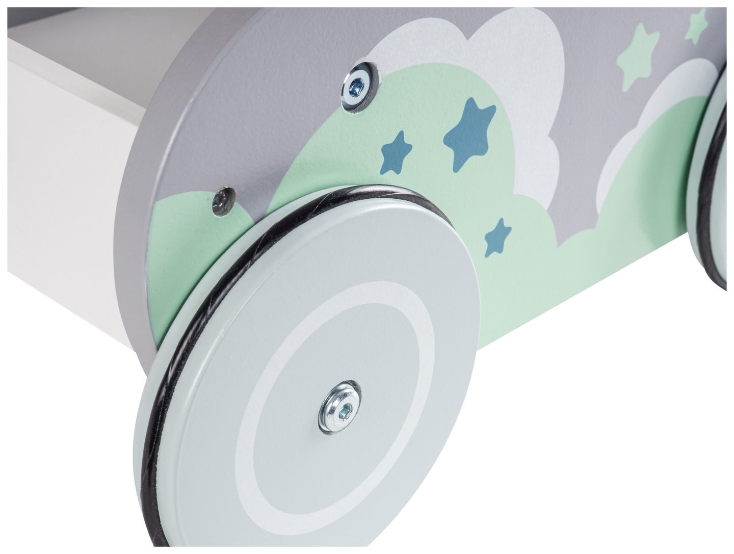 Dobranocka - carrinho de madeira, empurrador