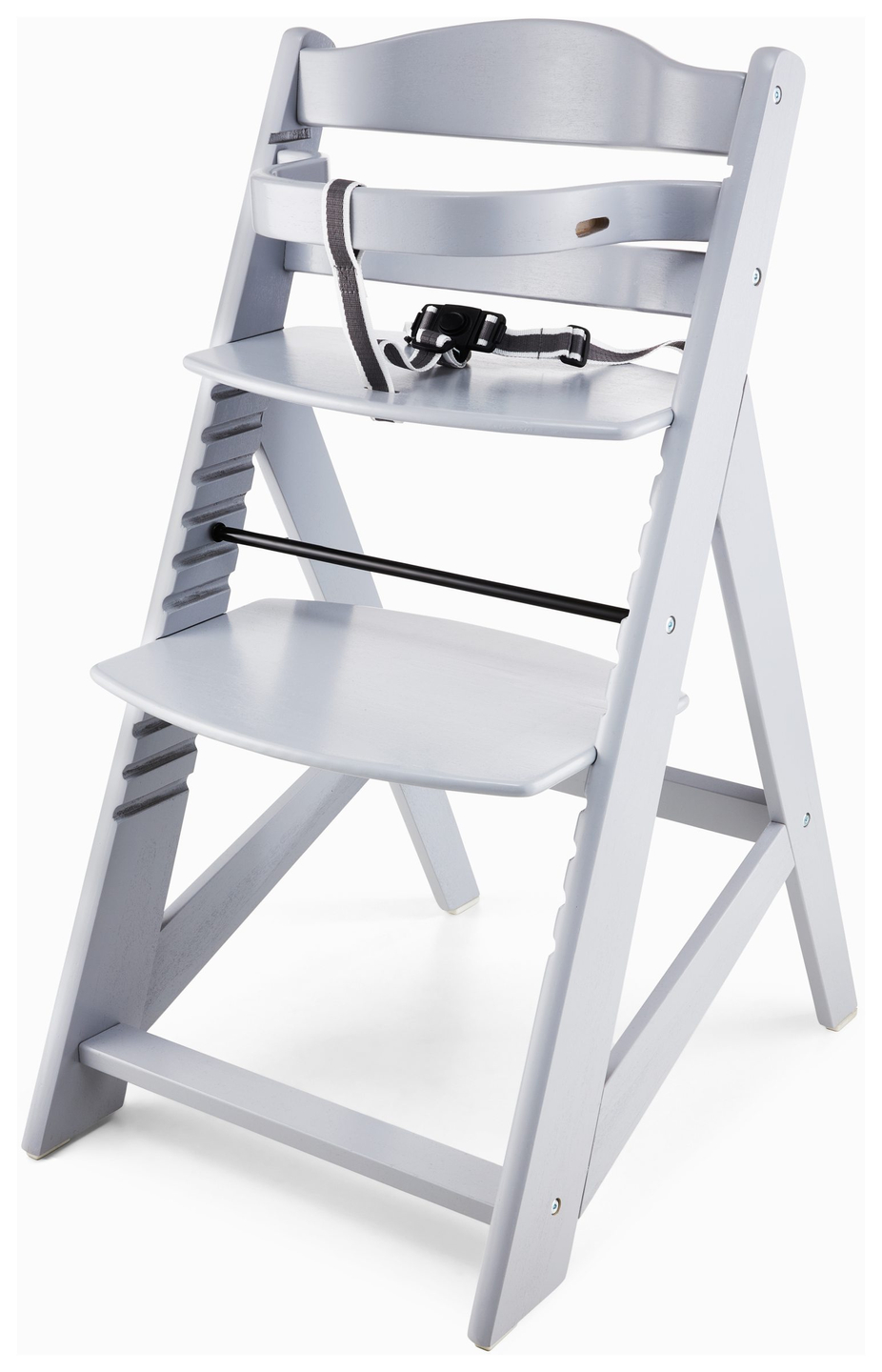 Cadeira de alimentação de madeira Moby-System WOODY - cor cinza