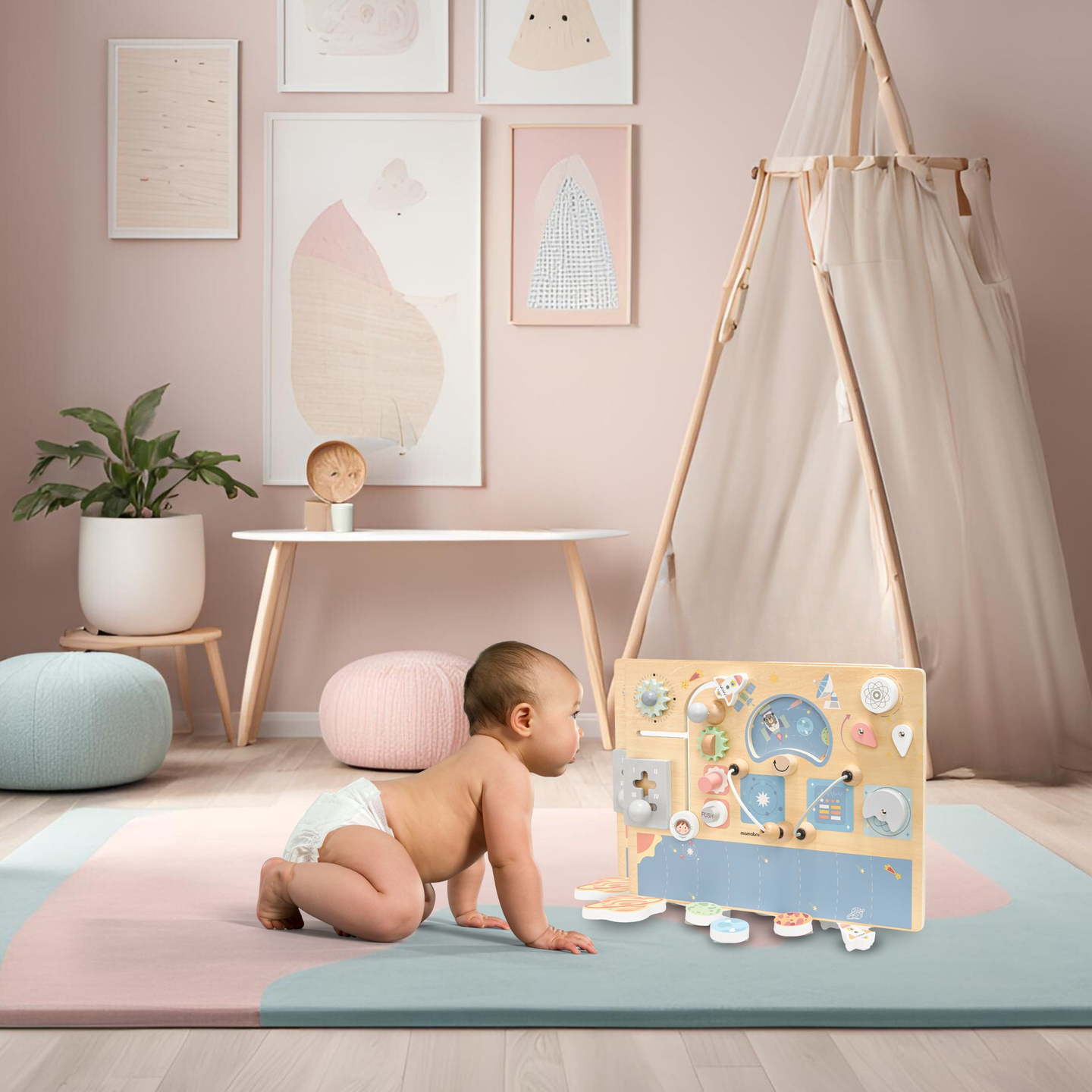 Quadro manipulador em madeira - Cosmos