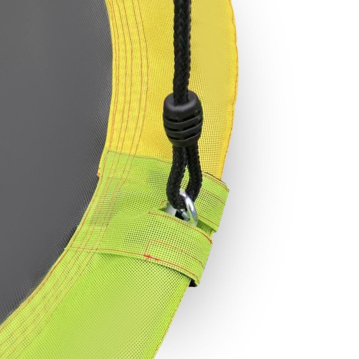 Parque infantil XL para crianças com baloiço de ninho de cegonha, escada e rede de escalada