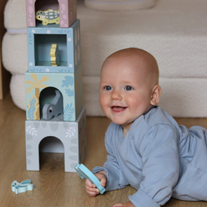 Torre - classificador com figuras de dinossauros