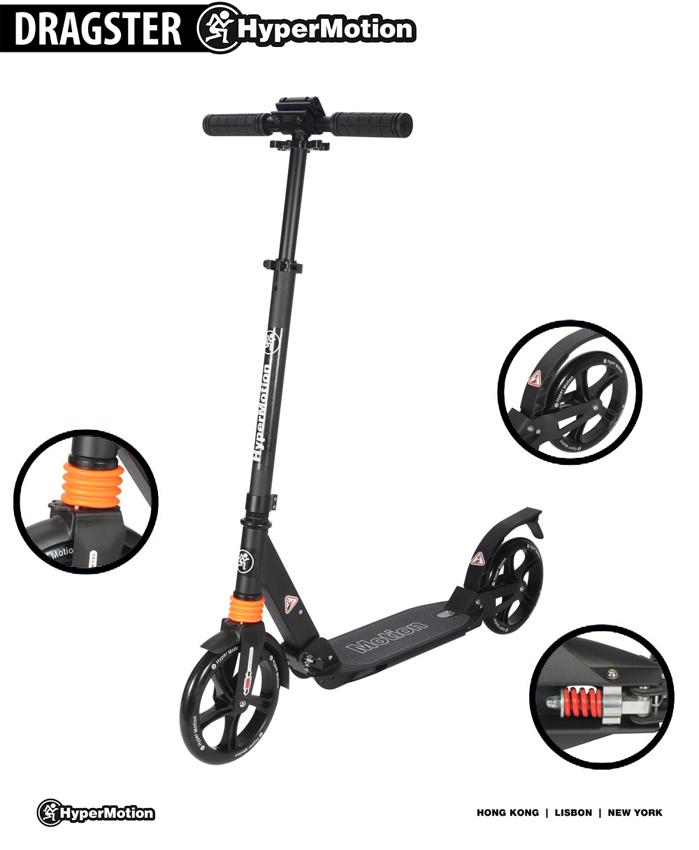 Scooter urbana HyperMotion DRAGSTER Preto