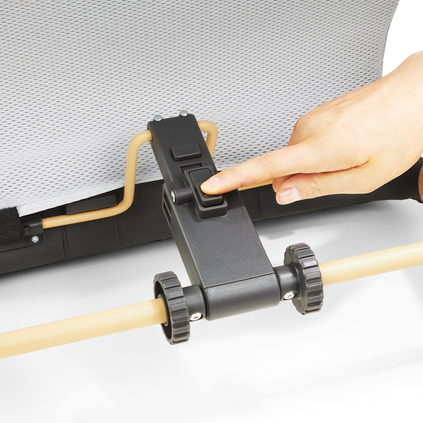 Cadeira de balanço 2 em 1 com inserção Moby-System LILY – cinza