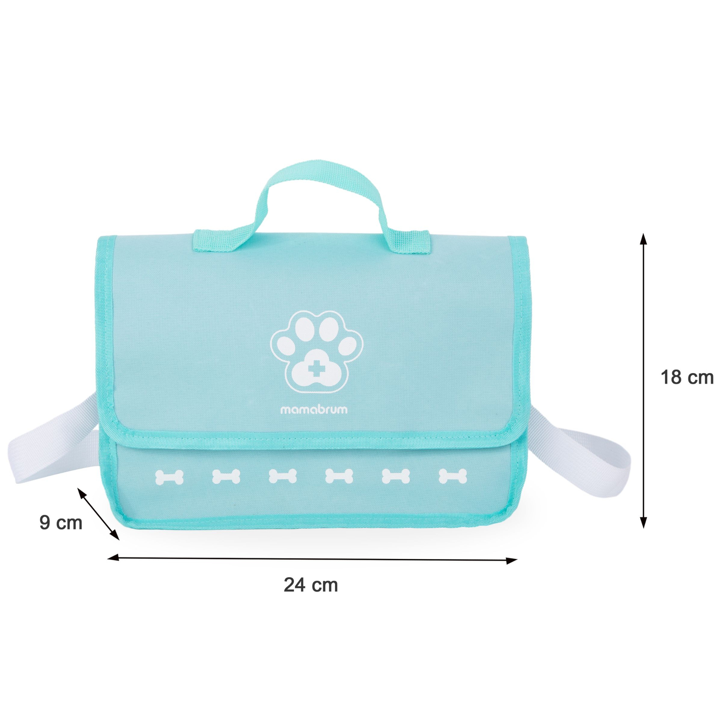 Conjunto veterinário de madeira