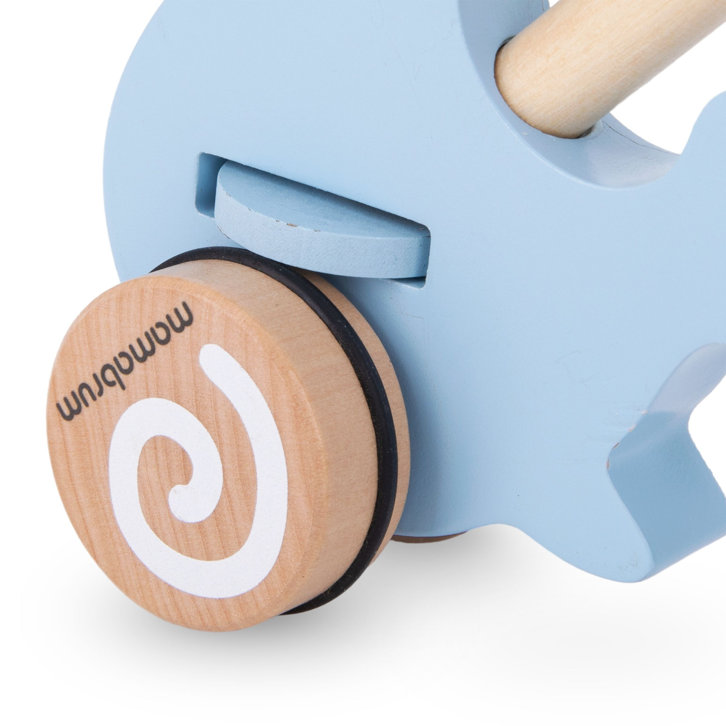 Selo de madeira com bastão para empurrar - empurrador