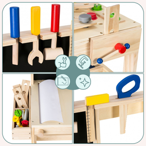 Kit DIY de madeira XXL - 75 elementos