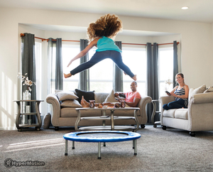 Mini trampolim para crianças - 91cm - para casa e jardim