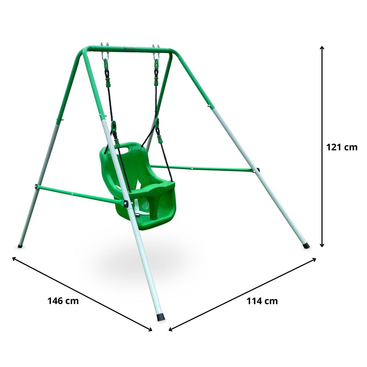 Balanço para bebês e crianças pequenas com cinto de segurança