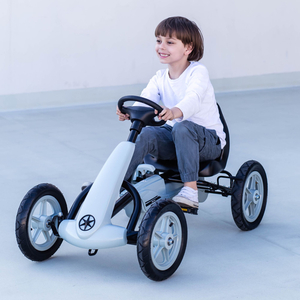 Kart a pedal EVOQUE para crianças - passeio para crianças de 5 a 8 anos - cinza