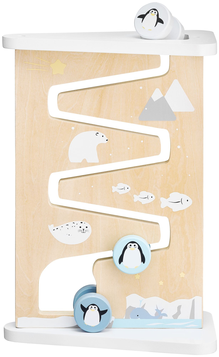 Placa de manipulação sensorial de madeira dupla face