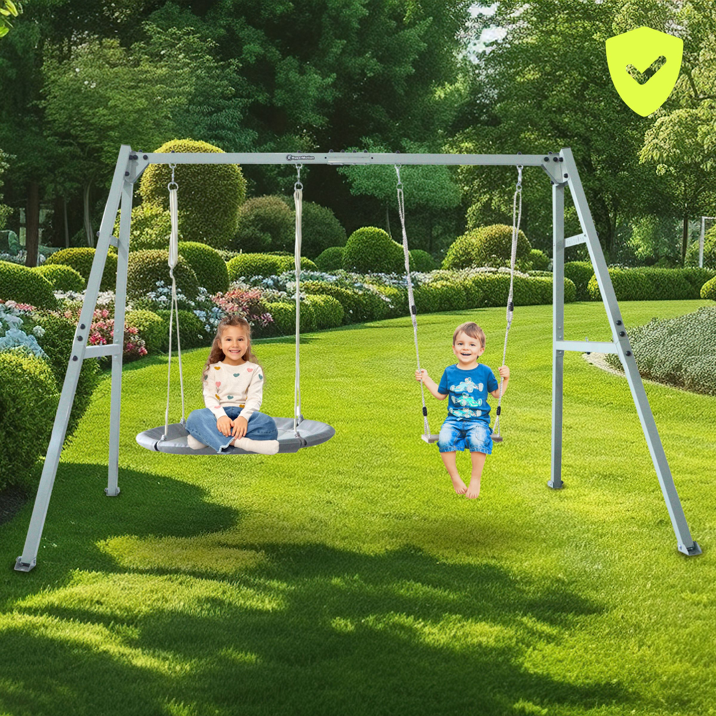 Estrutura de aço para baloiço de jardim ou rede de descanso