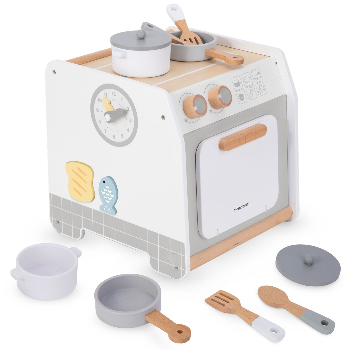 Cozinha de madeira - cubo educativo
