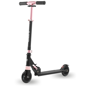 Scooter de duas rodas com amortecedor WALLY 4-9 anos da HyperMotion, preto e rosa