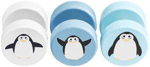 Placa de manipulação sensorial de madeira dupla face