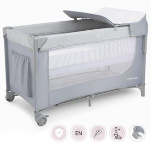 Berço de transporte Closely 3 em 1 com mesa muda-fraldas, colchão e saco de transporte