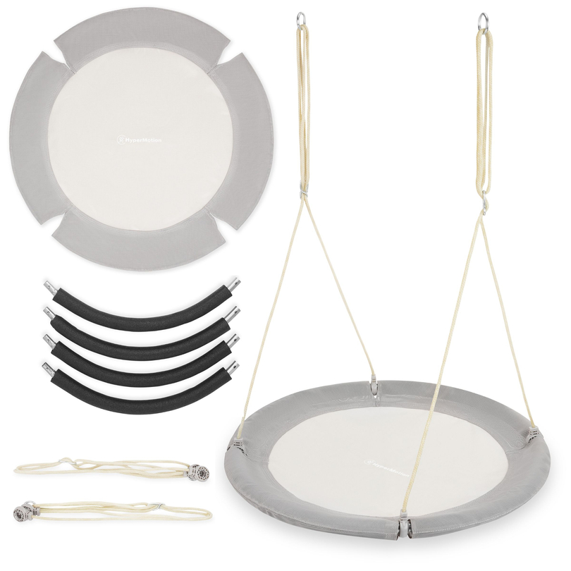 Baloiço ninho de cegonha HyperMotion - 100 cm de diâmetro, cor cinzenta