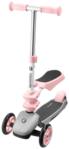 Scooter de equilíbrio de três rodas 3 em 1 HyperMotion - rosa
