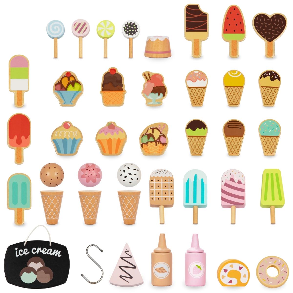 Geladaria de madeira sobre rodas - carrinho de gelados