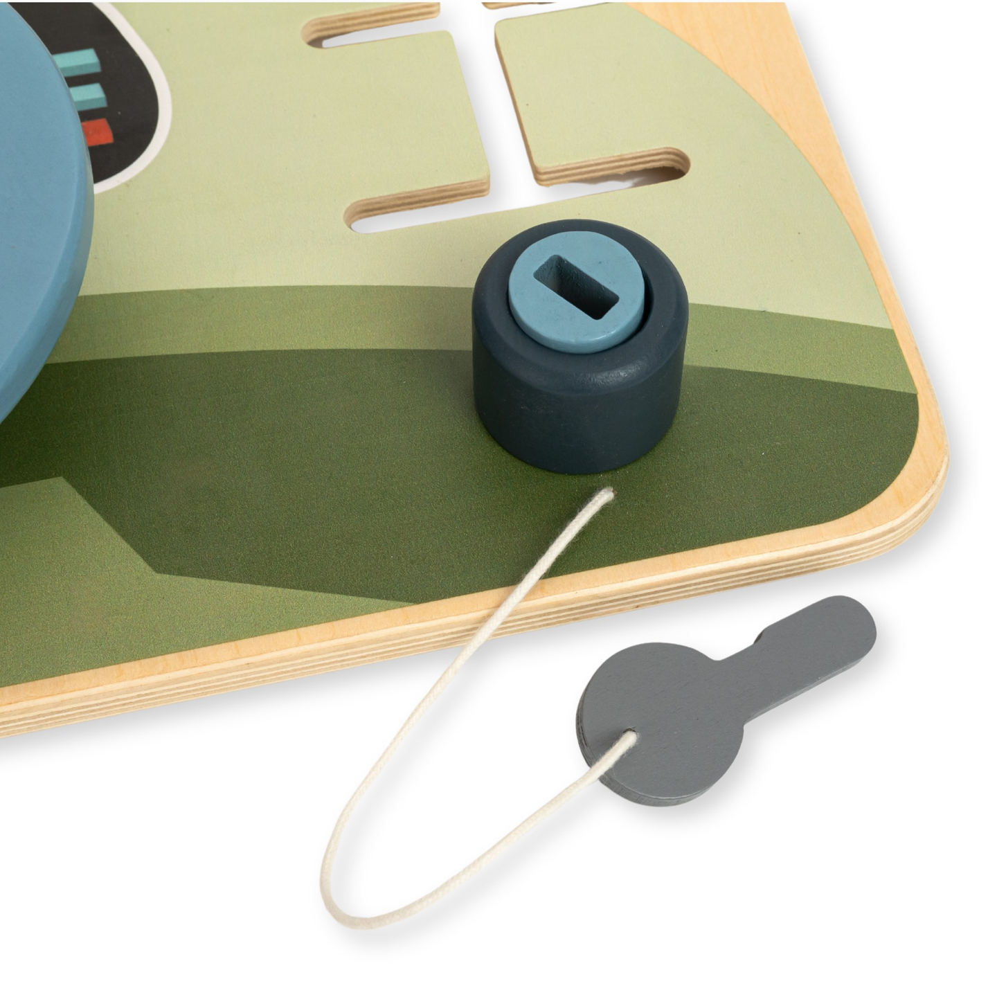 Tábua Montessori de madeira 2 em 1 Cockpit para o Pequeno Motorista e Piloto – volante, câmbio, mapas de viagem, radar