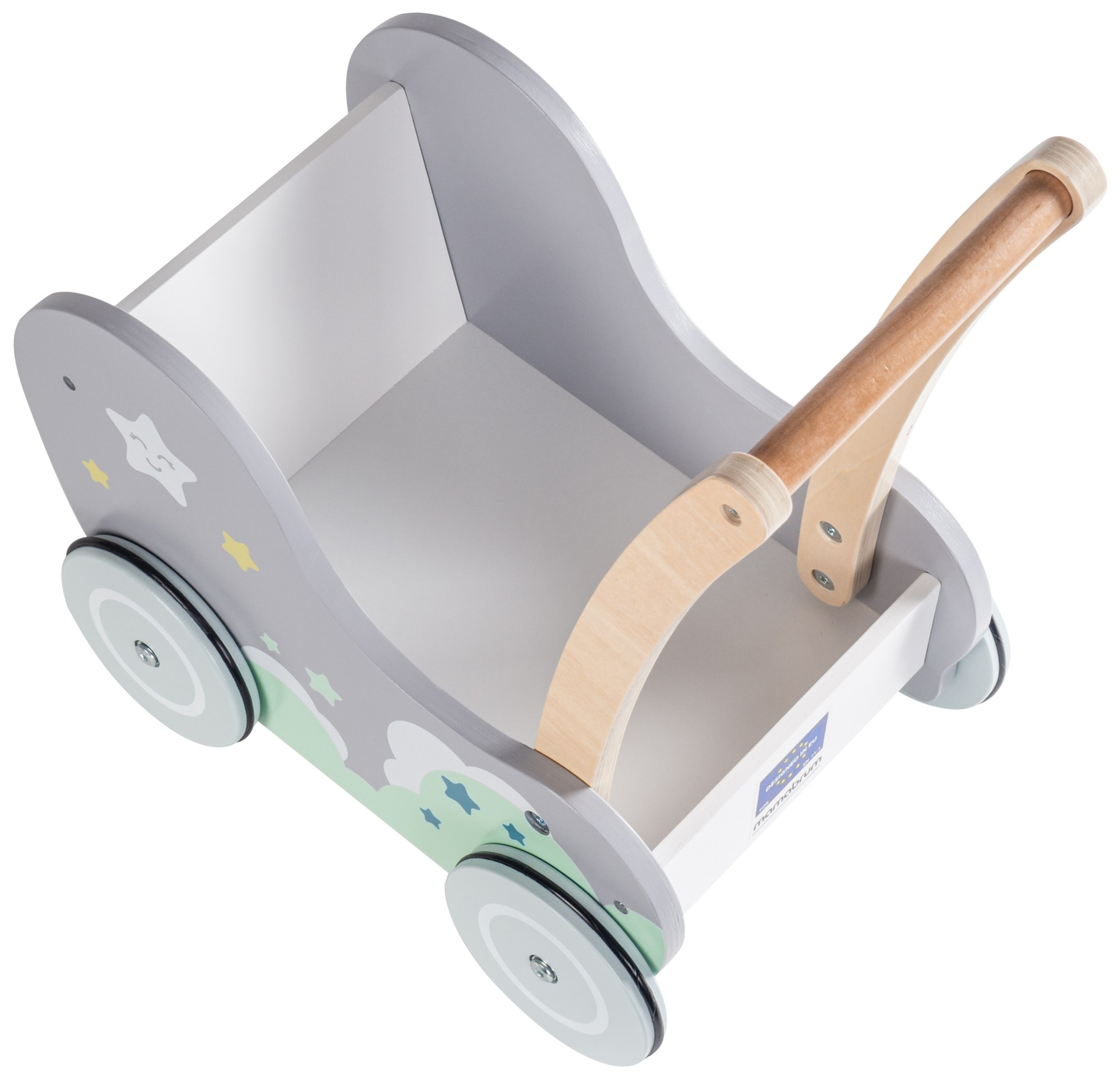 Dobranocka - carrinho de madeira, empurrador