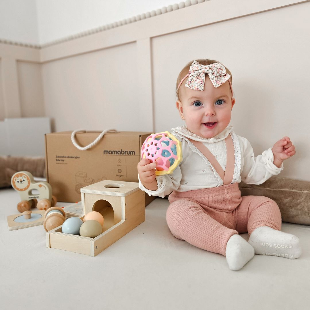 Conjunto de brinquedos Montessori para bebé 7-12 meses