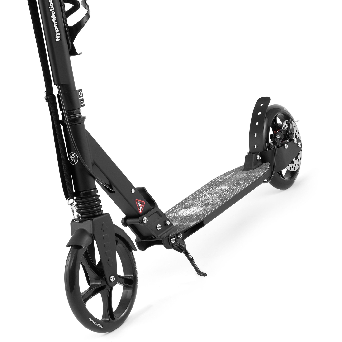 Trotinete de duas rodas para jovens adultos - com amortecedor - HyperMotion Skyline - preto, alumínio - 100kg
