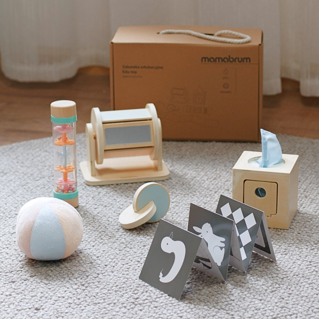 Conjunto de brinquedos Montessori para bebé 0-6 meses