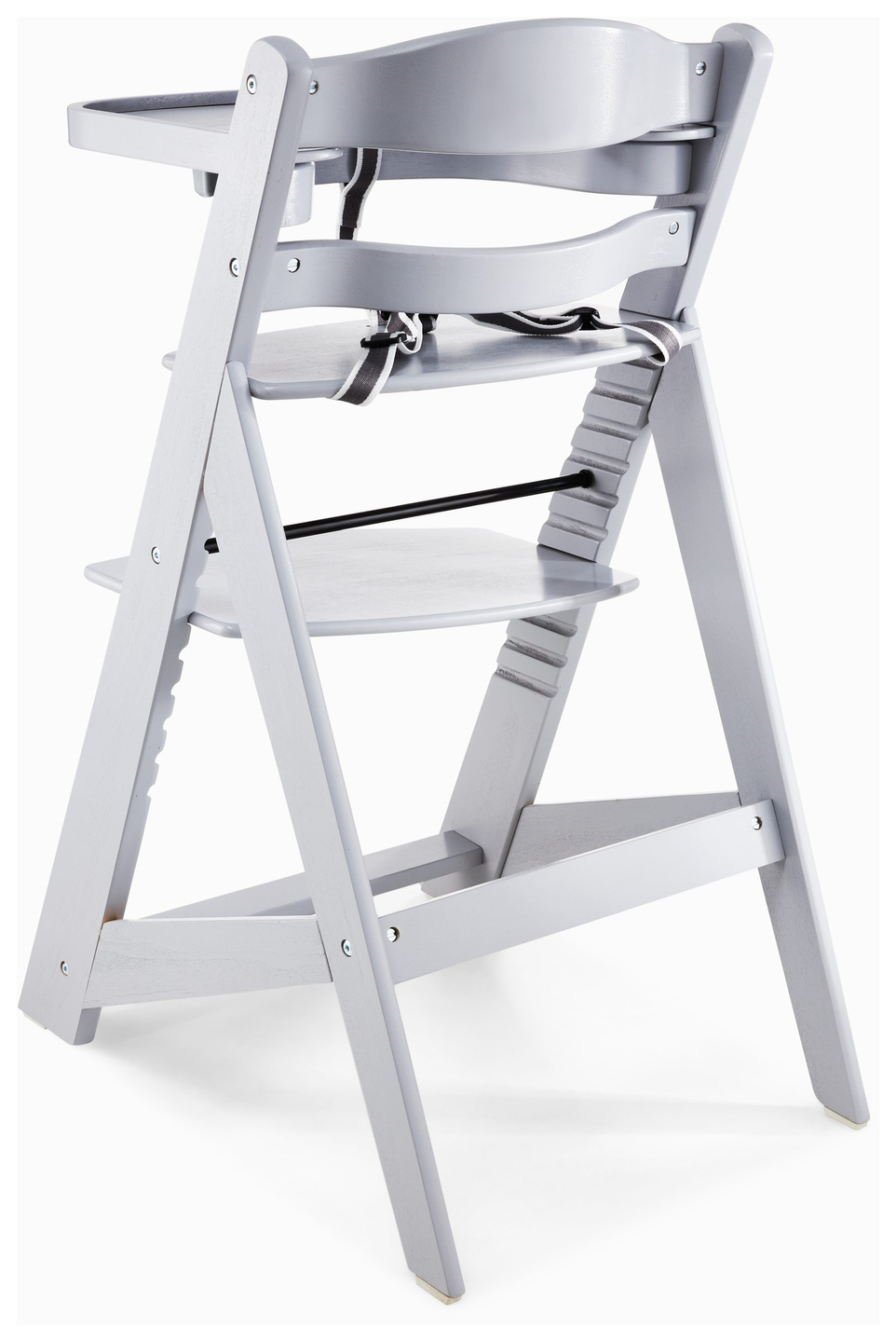 Cadeira de alimentação de madeira Moby-System WOODY - cor cinza