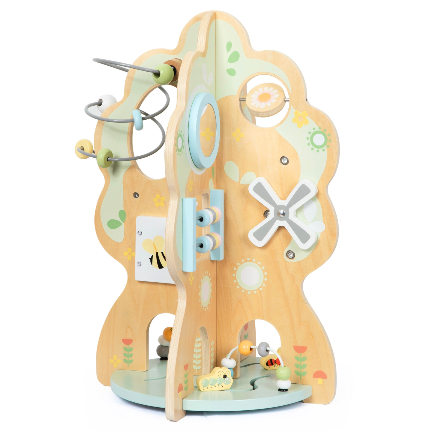 Brinquedo educativo de madeira 10 em 1 - árvore multifuncional