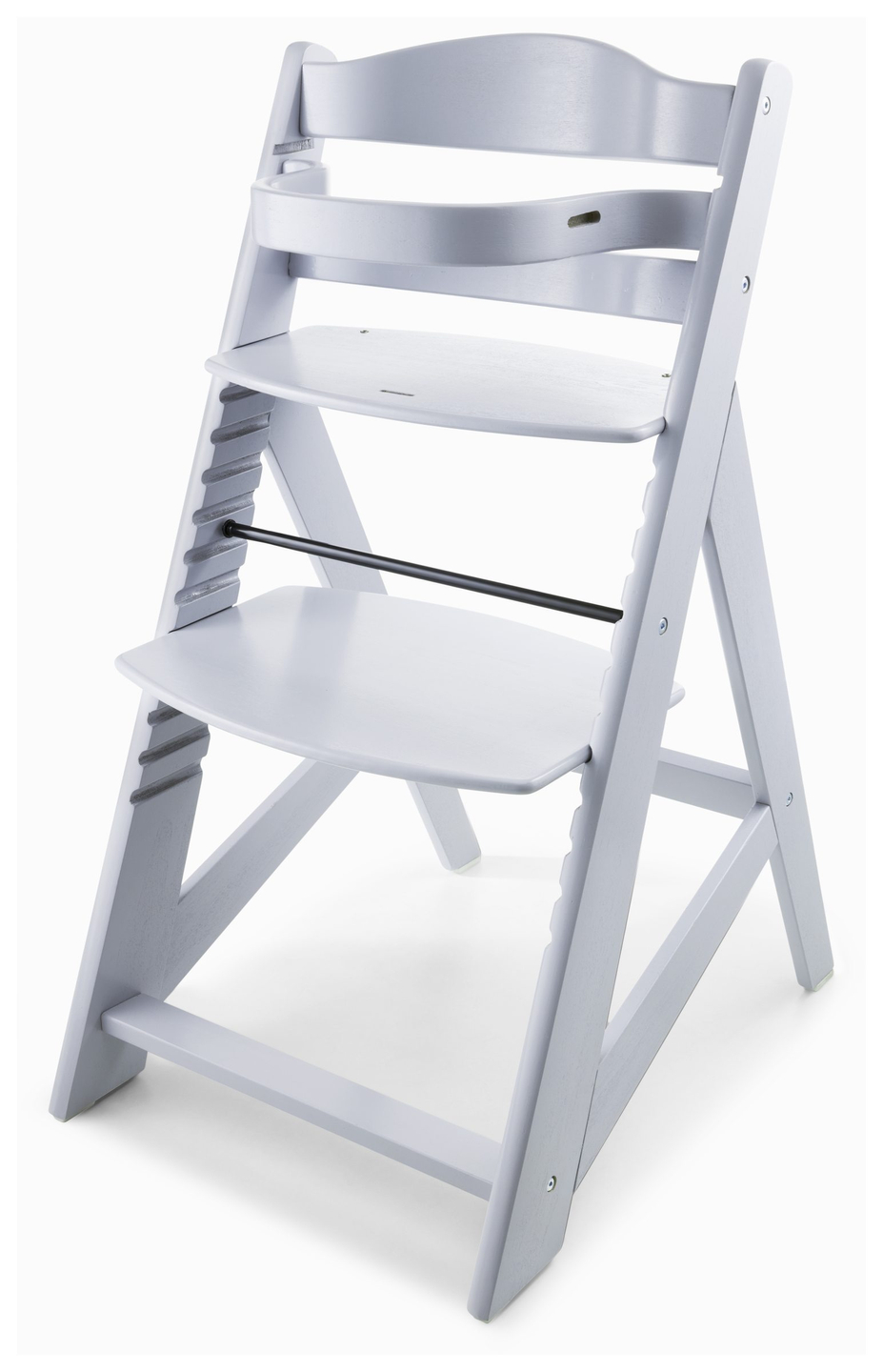 Cadeira de alimentação de madeira Moby-System WOODY - cor cinza