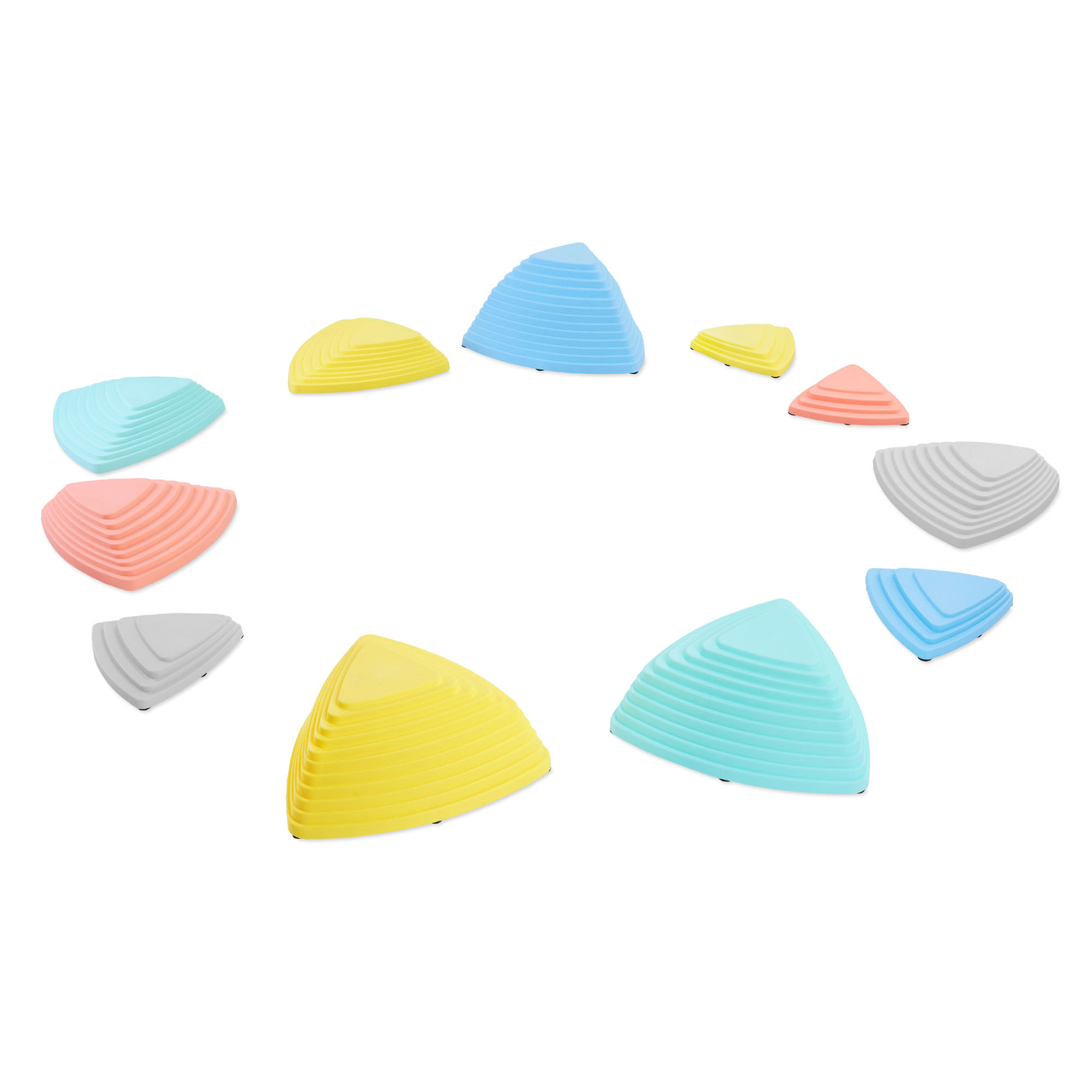 Pedras de equilíbrio coloridas - 11 peças