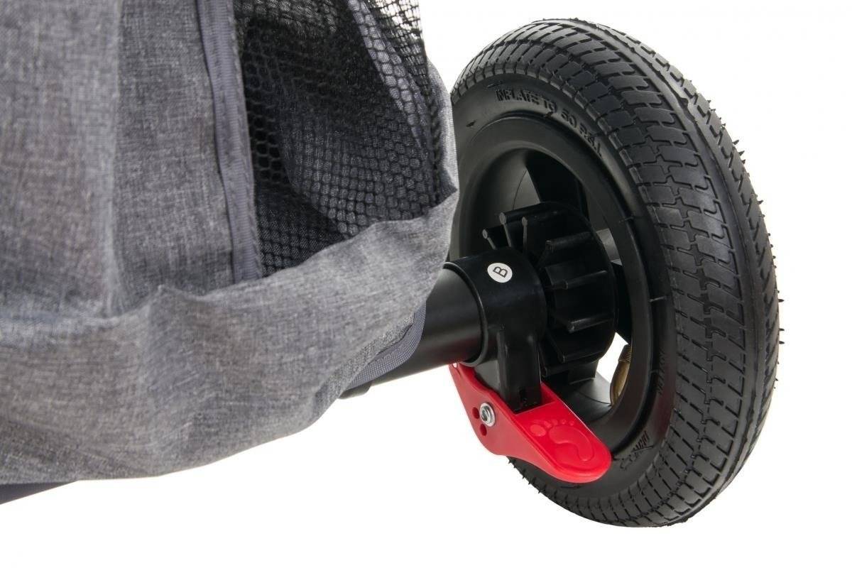 Triciclo Tobi Velar + capa de chuva - cinza