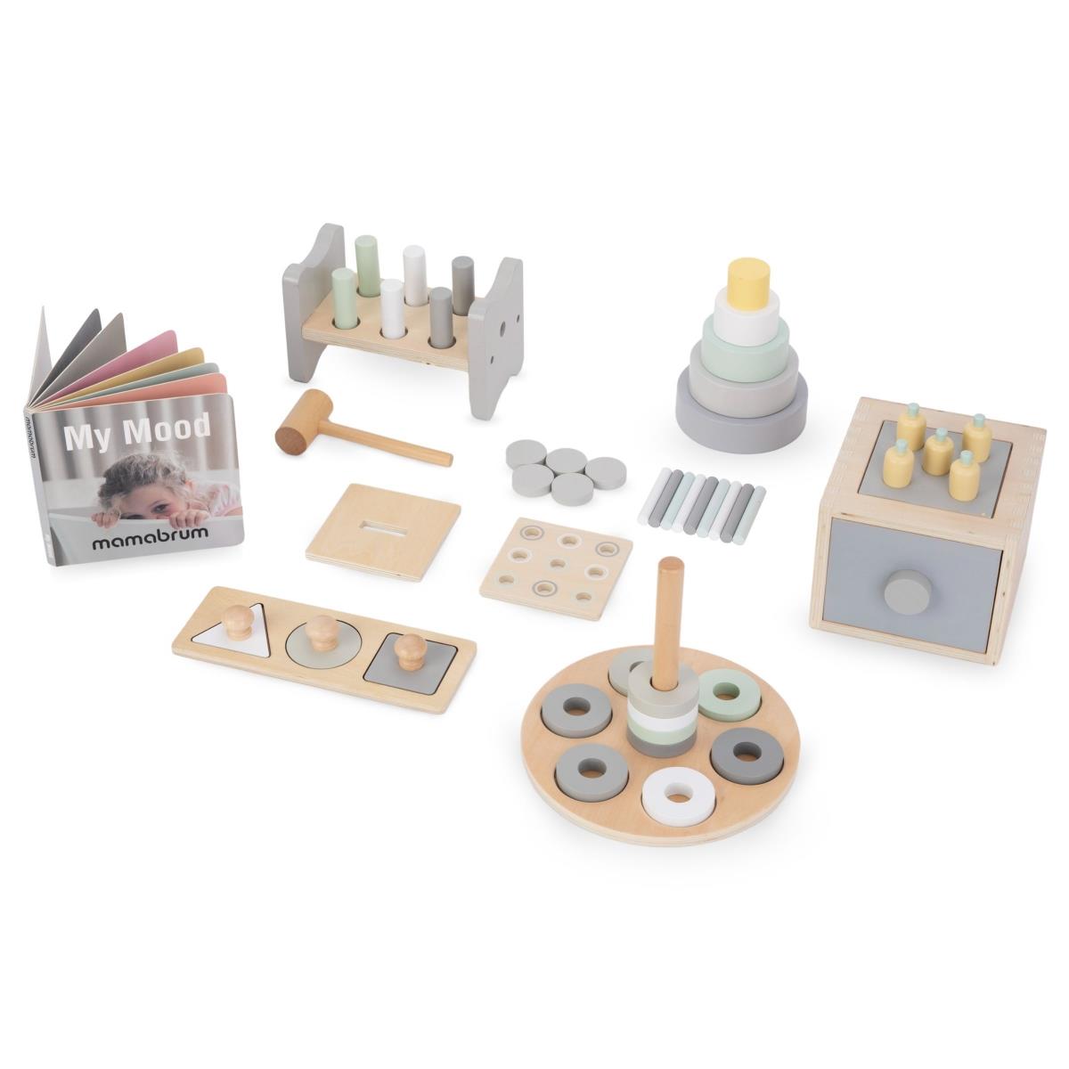 Caixa educativa Montessori para crianças pequenas - 6 brinquedos