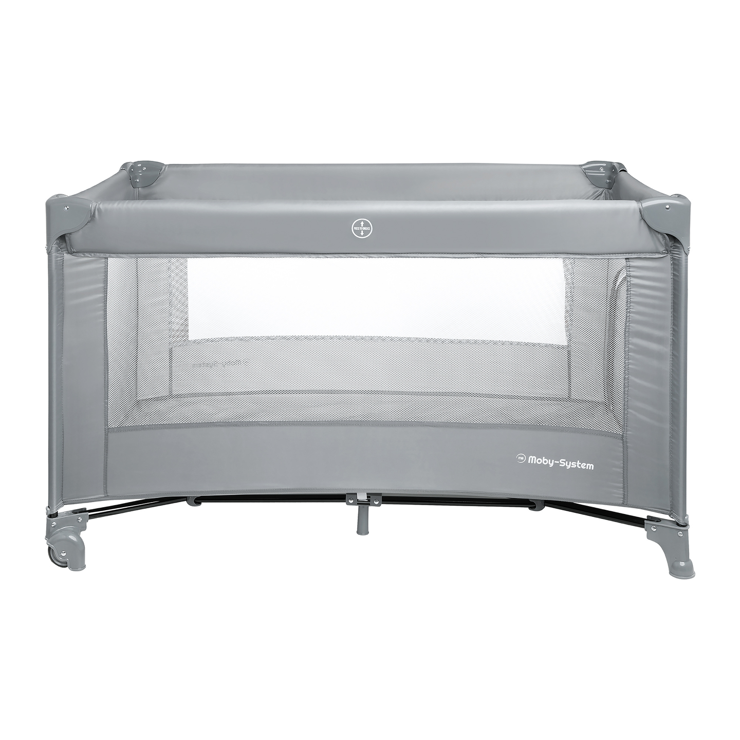 Berço de viagem portátil Happy Traveler BASIC - cinza