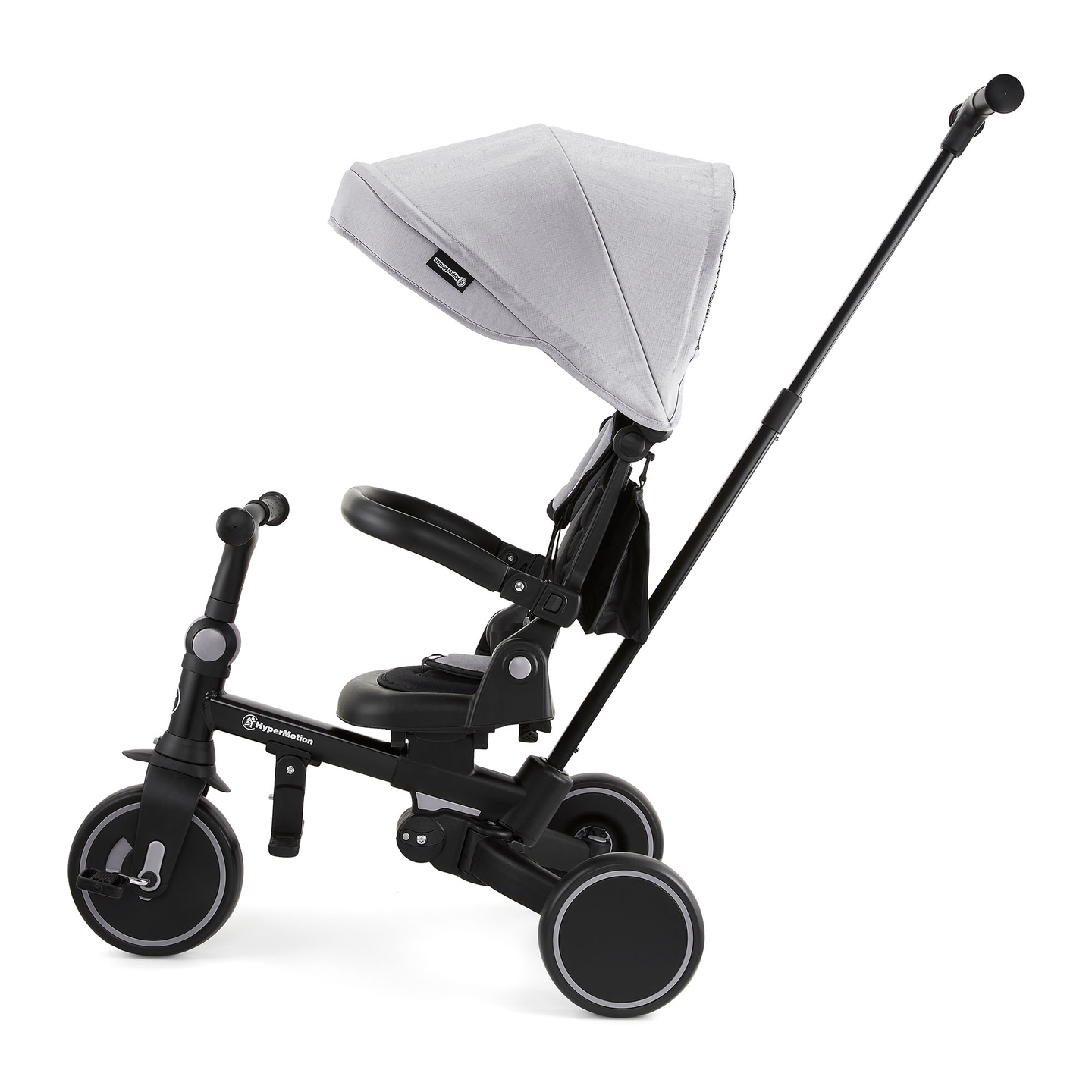 Triciclo multifunções 8em1 TOBI FOREST - cinzento