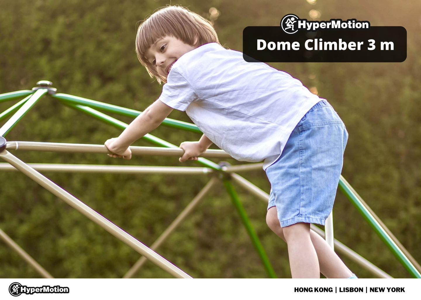 Cúpula de escalada HyperMotion para crianças XXL, Geodome, playground de jardim, diâmetro: 3 m