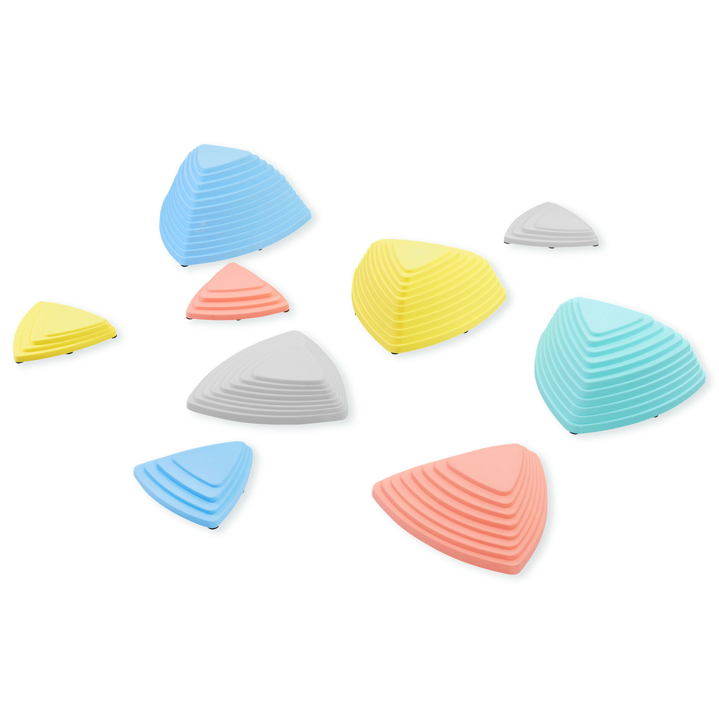Pedras de equilíbrio coloridas - 9 peças