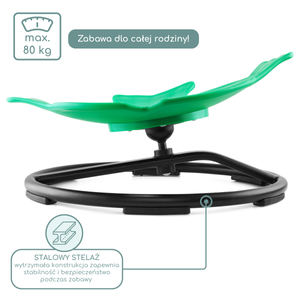 Mini carrossel para crianças Peixe - cor verde