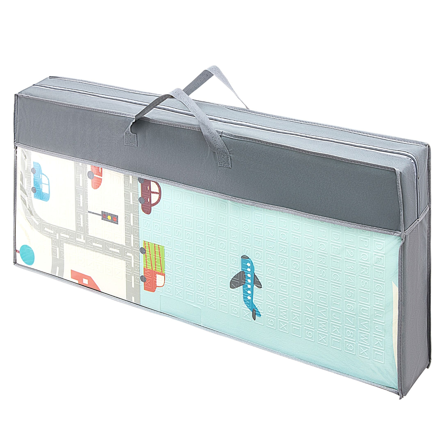 Tapete de espuma XXL dupla face - dobrável 1 CM (montanha e estrada)