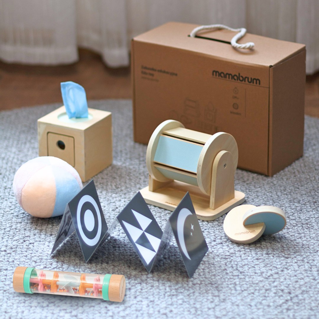 Conjunto de brinquedos Montessori para bebé 0-6 meses