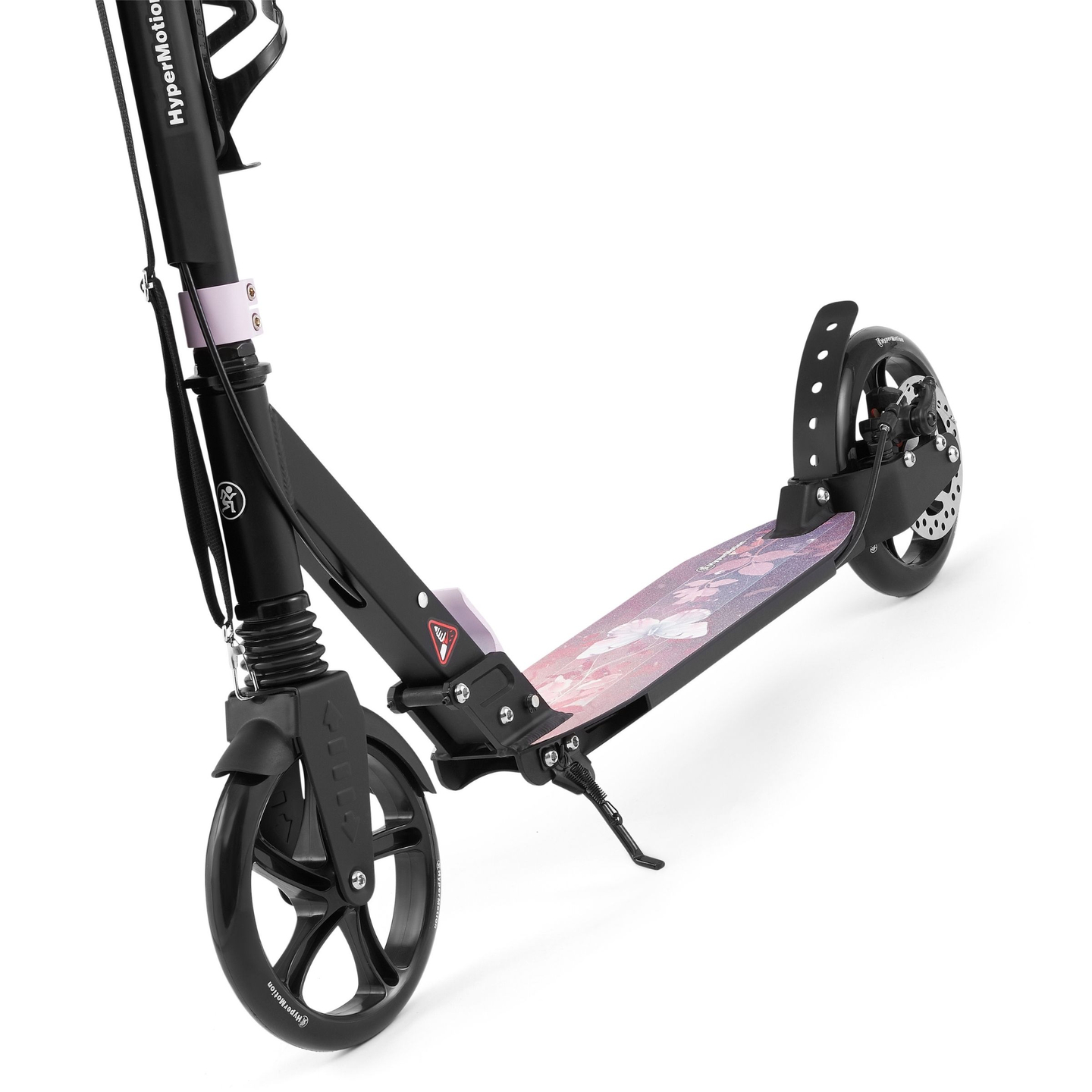 Trotinete de duas rodas para jovens adultos - com amortecedor - HyperMotion Skyline - cor-de-rosa, alumínio - 100kg