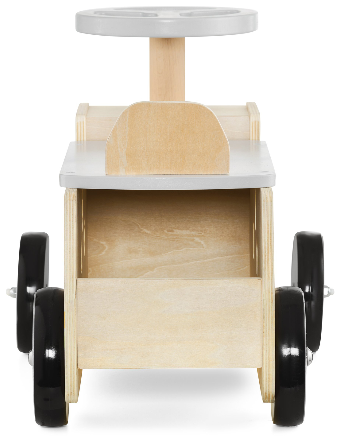 Passeio de madeira, carro, carro de brinquedo com blocos