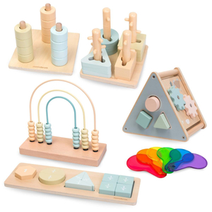 Conjunto de brinquedos Montessori para crianças de 2-3 anos