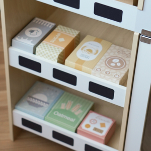 Mercado de legumes em madeira - grande banca XXL, loja com caixa registadora de brincar