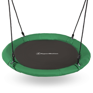 Balanço de jardim tipo ninho de cegonha com moldura e cordas