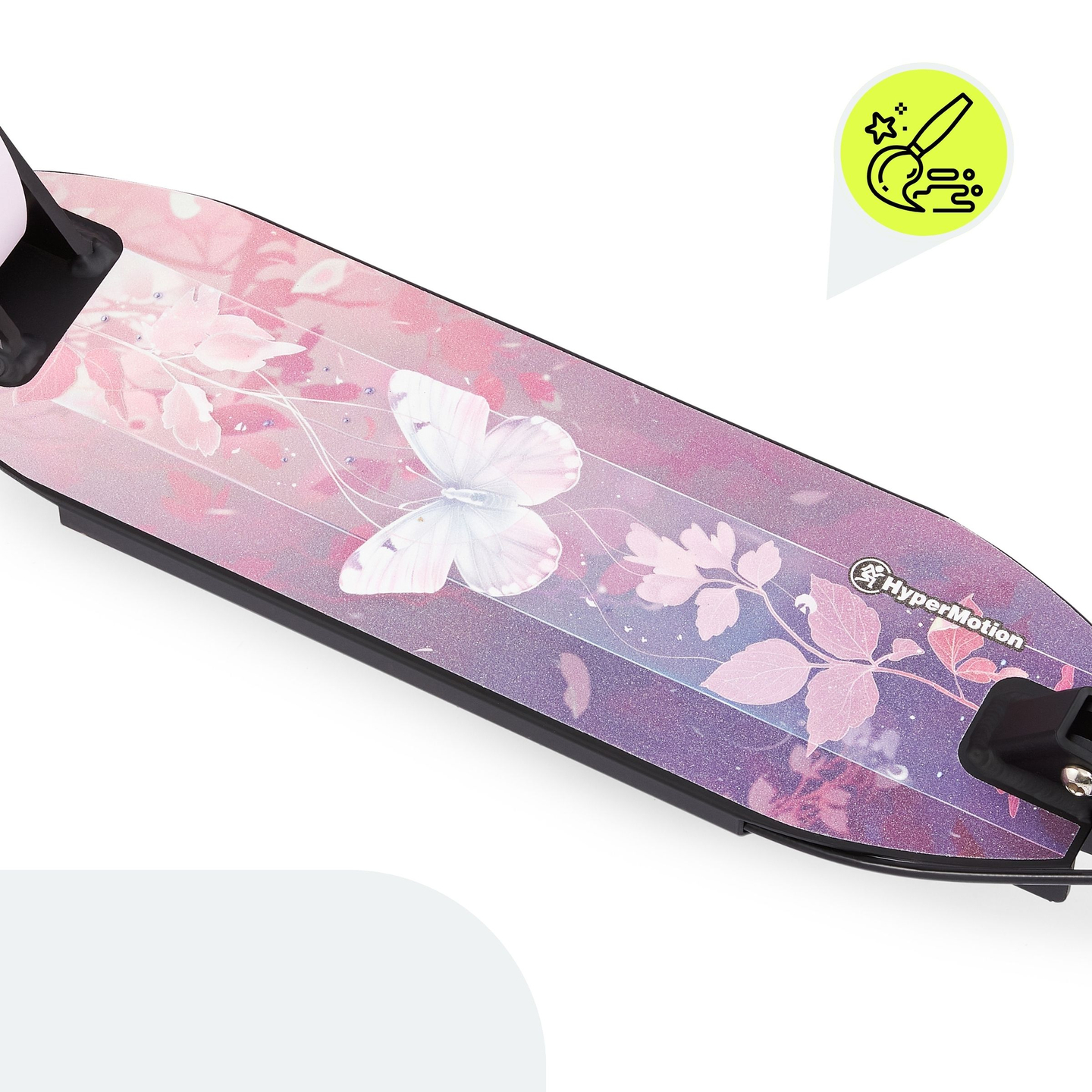 Trotinete de duas rodas para jovens adultos - com amortecedor - HyperMotion Skyline - cor-de-rosa, alumínio - 100kg