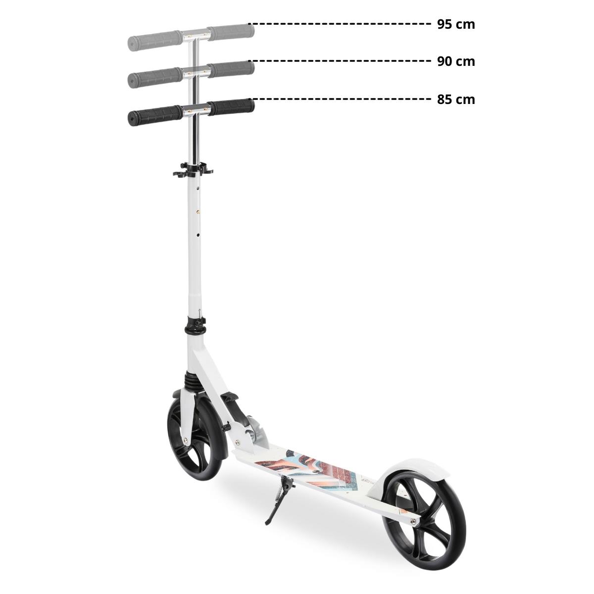 Trotinete de duas rodas para jovens adultos - com amortecedor - Hypermotion CITY SWIFT Winter Fox - 100kg
